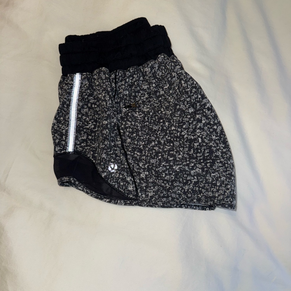 lululemon athletica Black and Gray Athletic Shorts